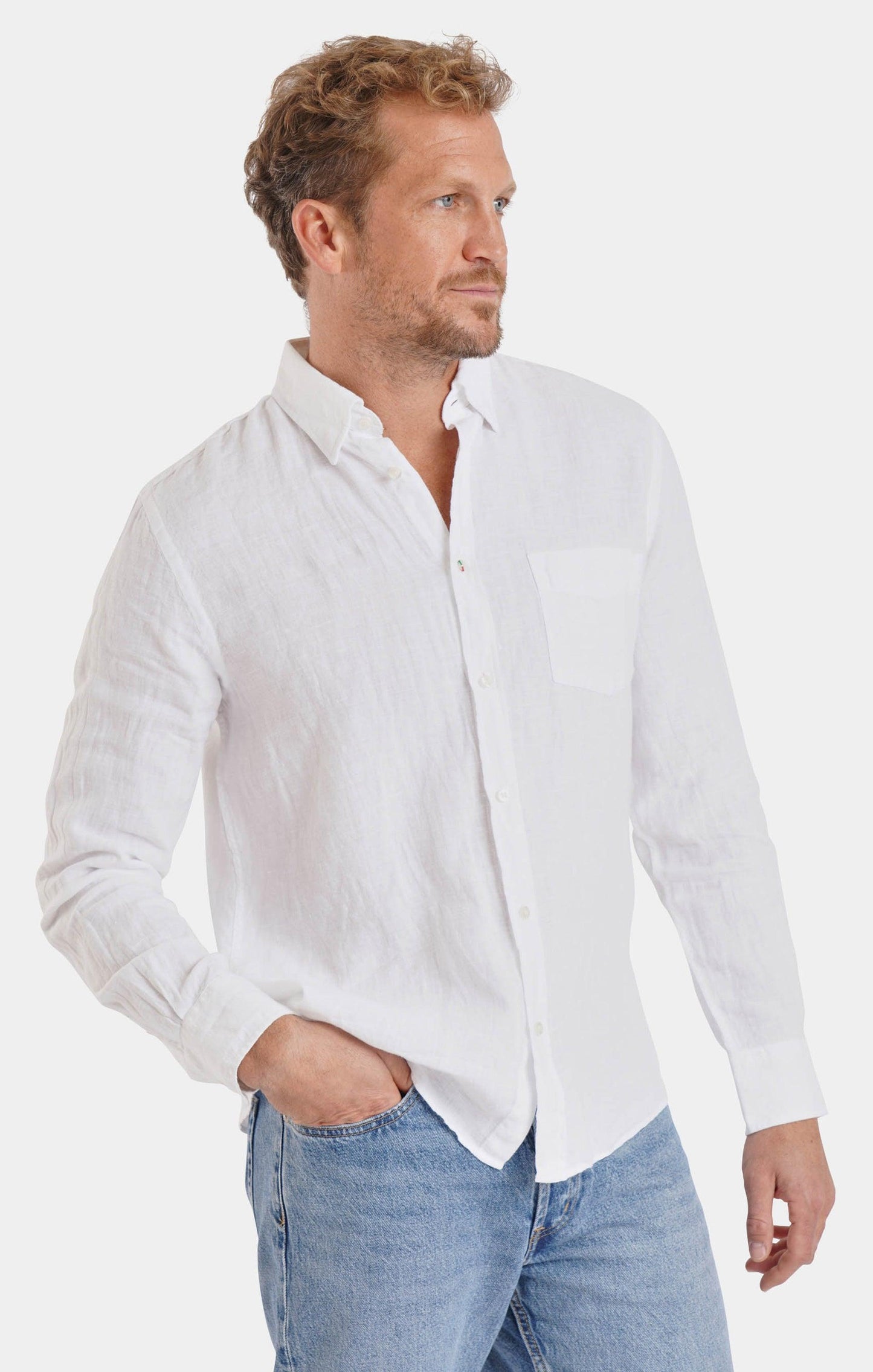 Boomerang Koster Linen Shirt - White - No Generation