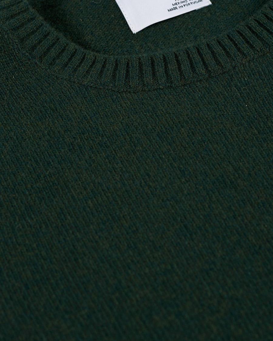 Colorful Standard Classic Merino Wool Crew Neck - Emerald Green - No Generation