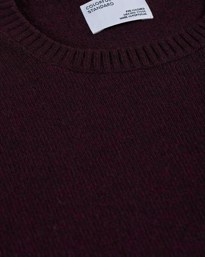 Colorful Standard Classic Merino Wool Crew Neck - Oxblood Red - No Generation