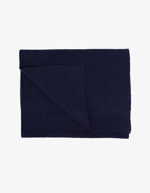Colorful Standard Merino Wool Scarf - Navy Blue - No Generation