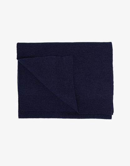Colorful Standard Merino Wool Scarf - Navy Blue - No Generation