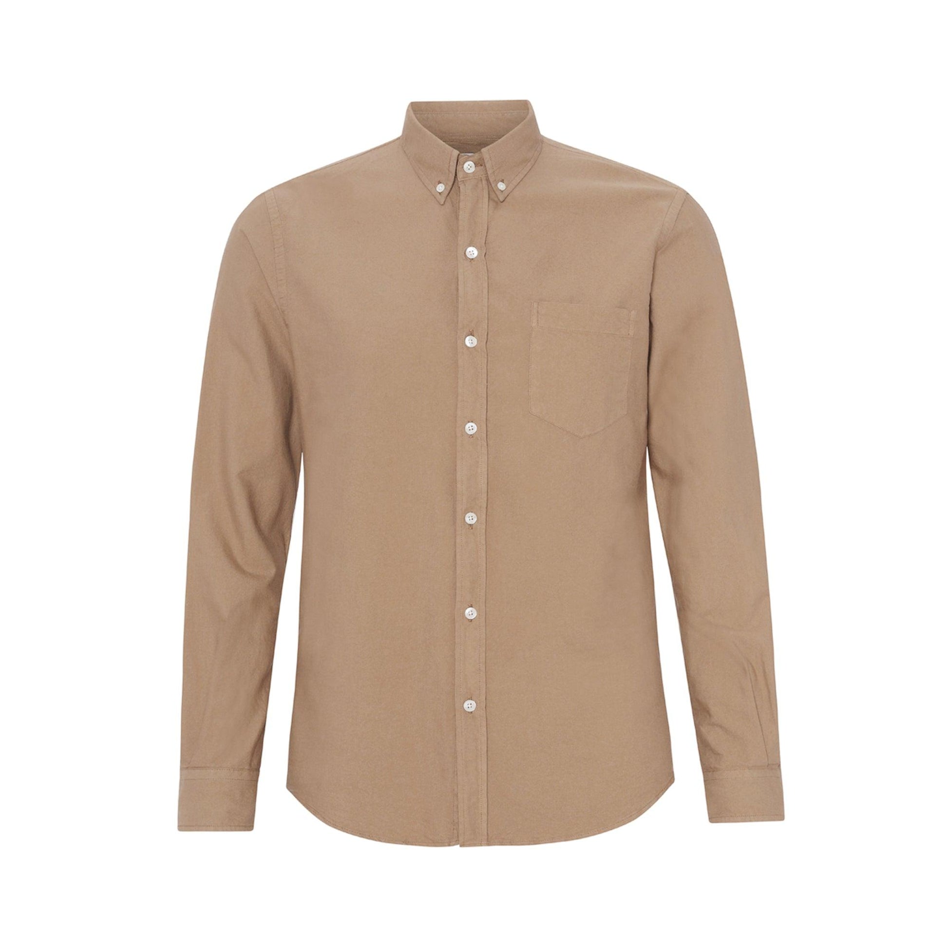 Colorful Standard Organic Button Down Shirt - Desert Khaki - No Generation