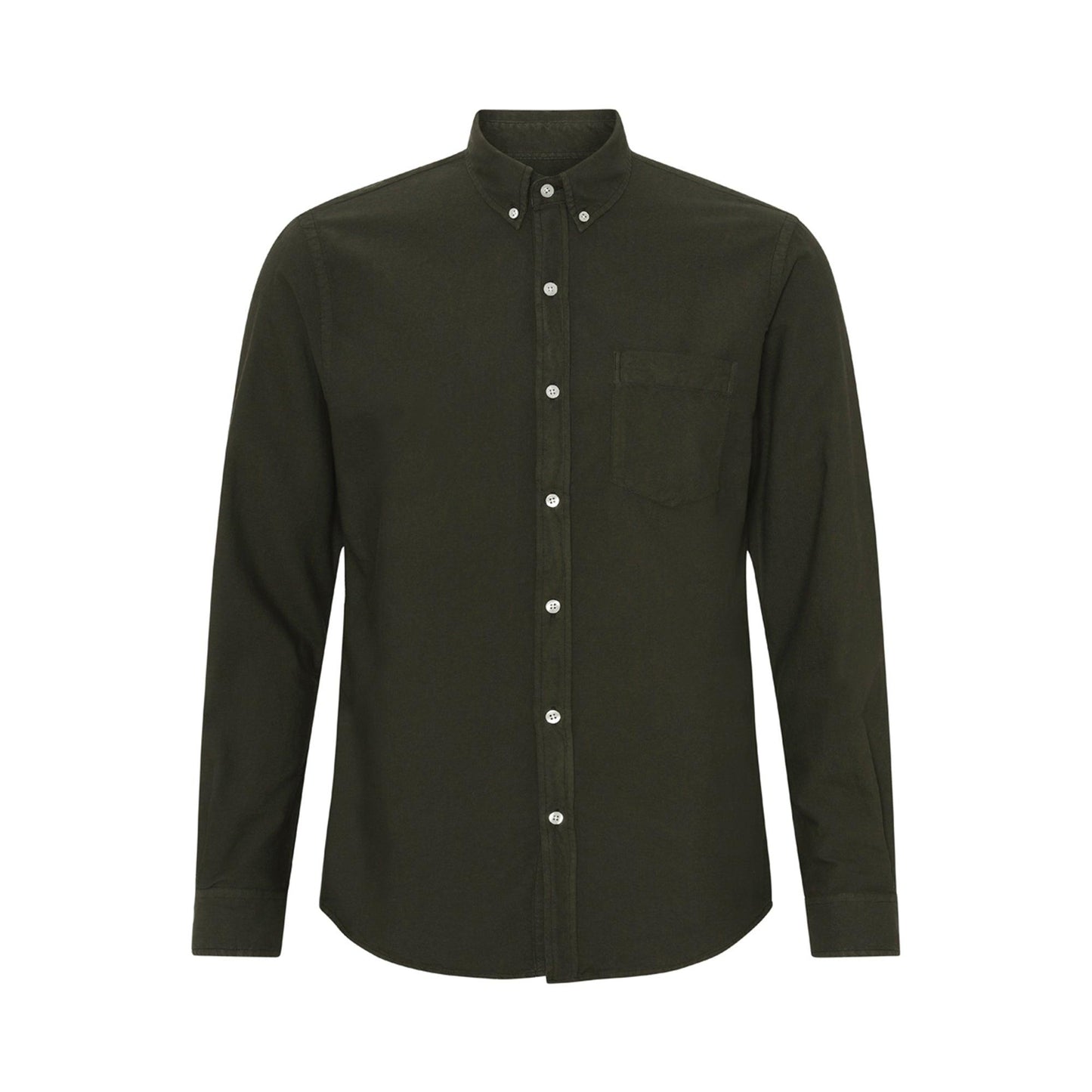 Colorful Standard Organic Button Down Shirt - Hunter Green - No Generation