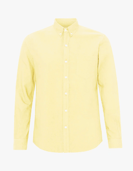 Colorful Standard Organic Button Down Shirt - Soft Yellow - No Generation