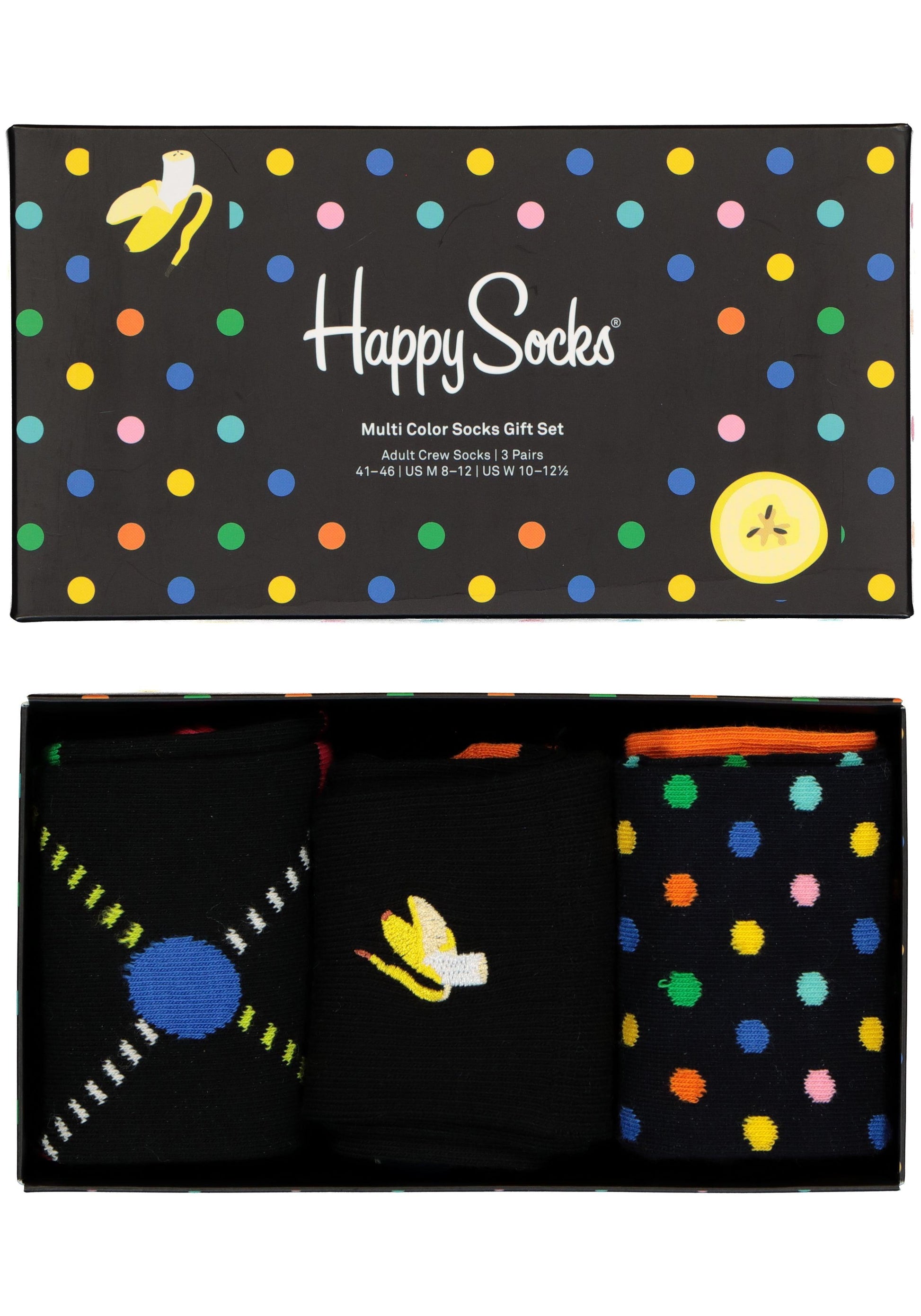 Happy Socks 3-Pack Multi Color Socks Gift Set - No Generation