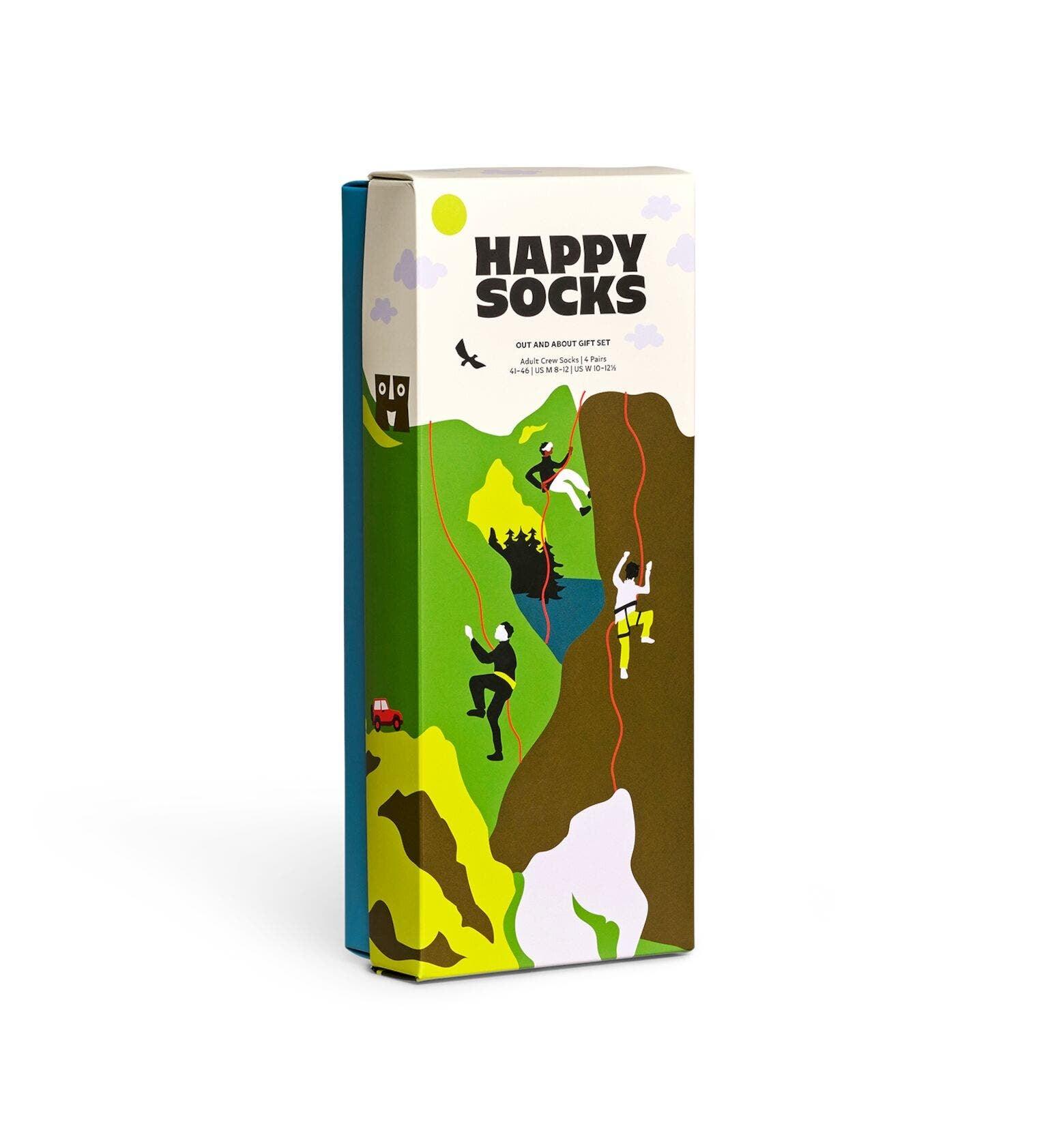 Happy Socks 4-Pack Out And About Socks Gift Set - No Generation