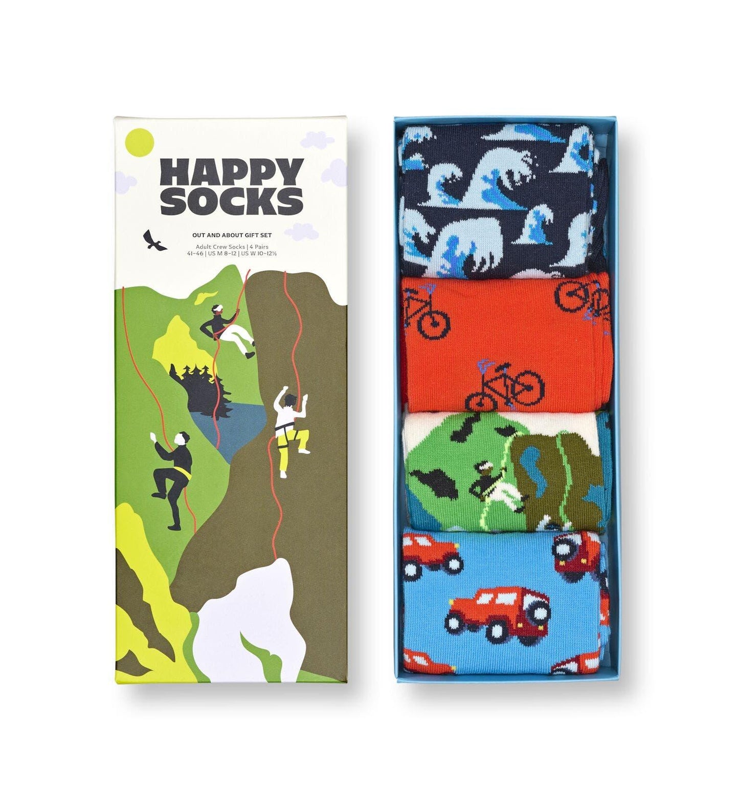 Happy Socks 4-Pack Out And About Socks Gift Set - No Generation