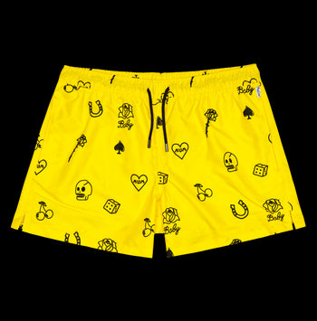 Happy Socks What Happened In Vegas Swim Shorts - Yellow