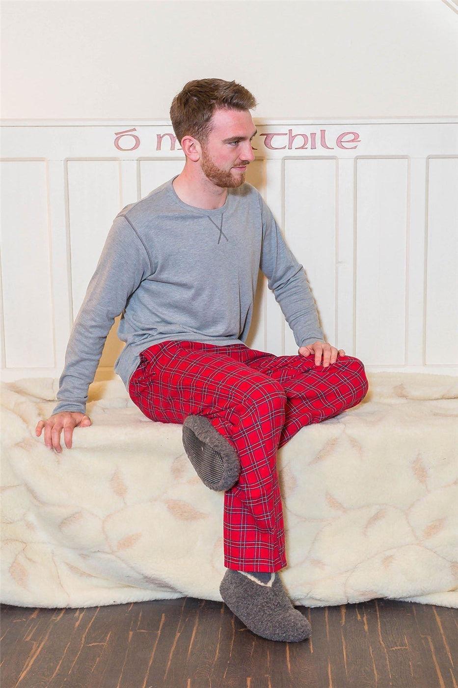 Lee Valley Flannel Lounge Pants - Red - No Generation