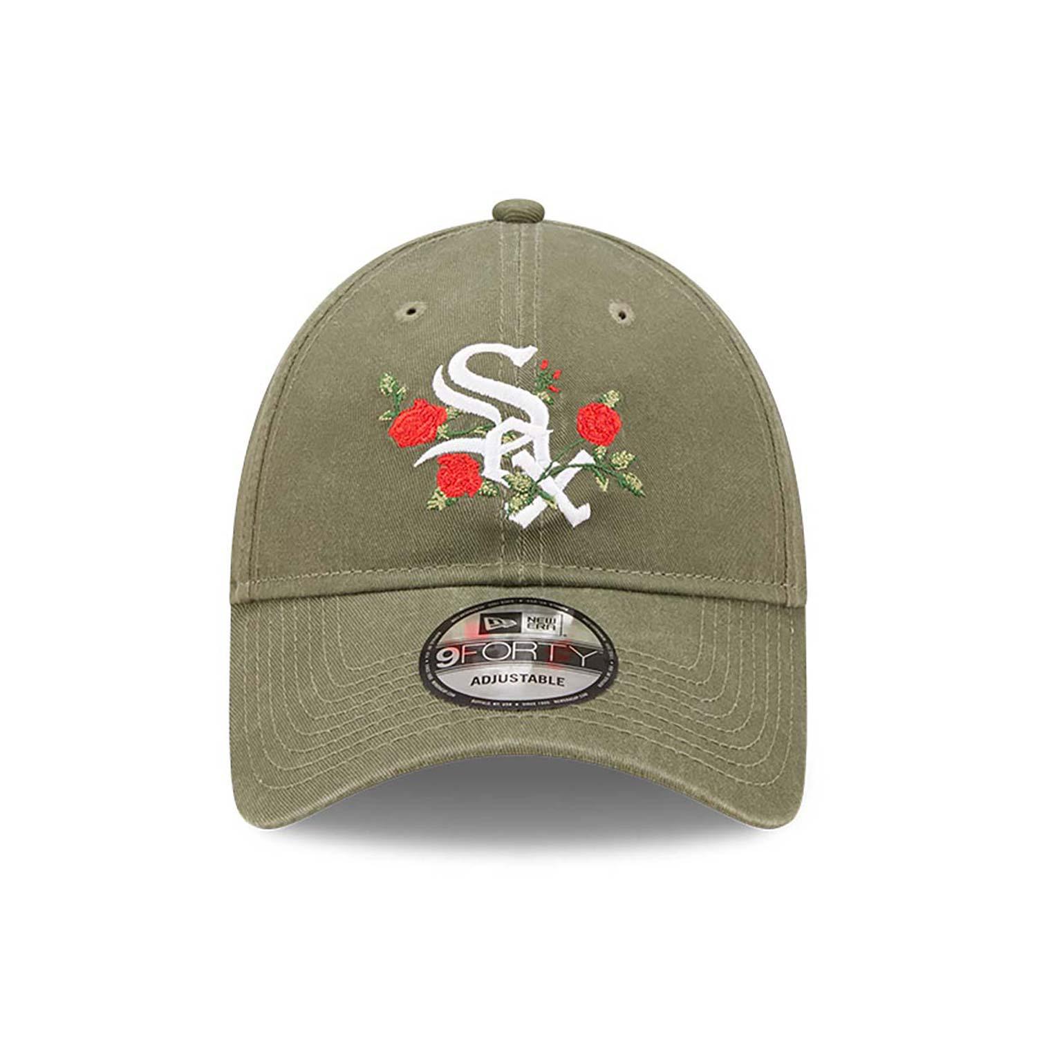 New Era Chicago White Sox Flower Green 9FORTY Adjustable Cap - Green - No Generation
