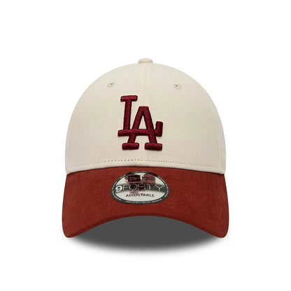 New Era LA Dodgers MLB Stone 9FORTY Adjustable Cap - Cream - No Generation