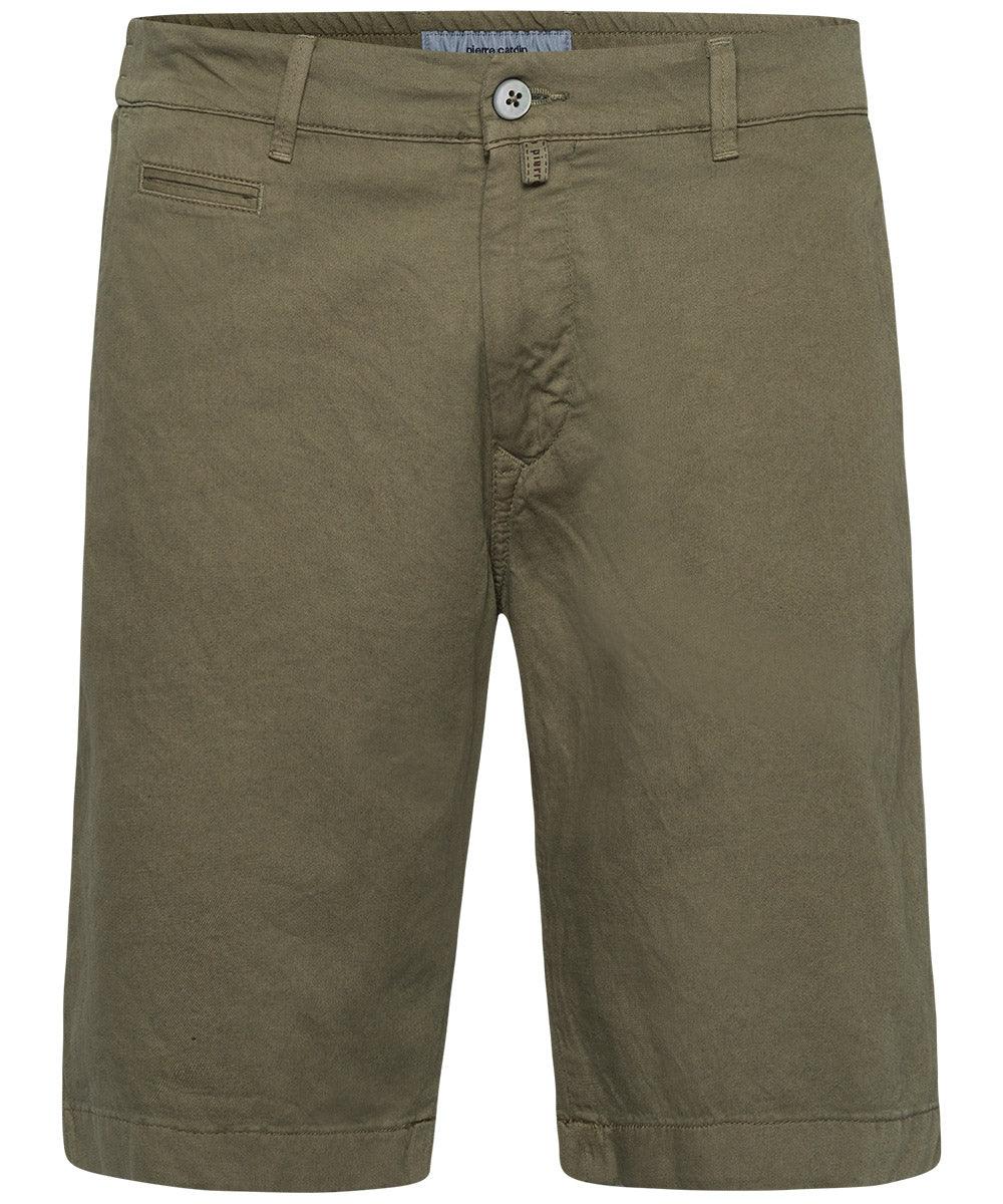 Pierre Cardin Lyon Bermuda Linen Shorts - Green - No Generation