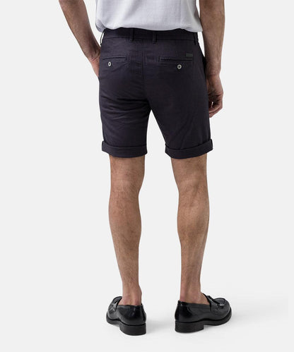 Pierre Cardin Lyon Bermuda Linen Shorts - Navy - No Generation