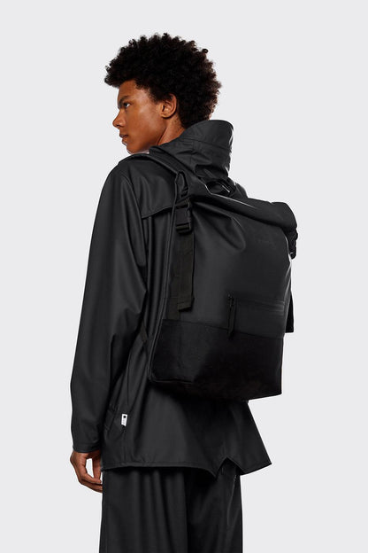 Rains Buckle Rolltop Bag - Black - No Generation